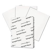 Springhill 015300 Digital Index White Card Stock 110 lb 8 1/2 x 11 250 Sheets/Pack