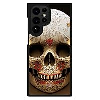 Mexican Skull Samsung S22 Ultra Phone Case - Halloween Phone Case for Samsung S22 Ultra - Printed Samsung S22 Ultra Phone Case