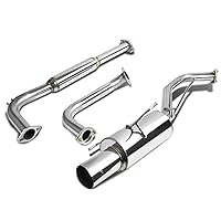 4 Inches Round Muffler Tip Catback Exhaust System Compatible with Nissan Maxima 00-03