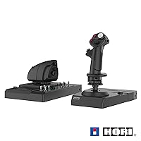 HORI HOTAS Flight Control System & Mount for PC (Windows 11/10) High-End Flight Stick & Throttle for PC Flight Sims