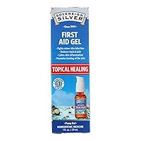 Natural Immunogenics Sovereign Silver First Aid Gel - Homeopathic Medicine, Be Prepared for Life's Little Mishaps, 1 oz. (29 mL)