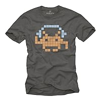 Gaming T-Shirt for Men - Vintage Space Invaders with Headphones