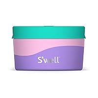 Stainless Steel Food Canister, 10oz, Pastel Paradise, Single Walled Durable Construction, BPA Free, Dishwasher Safe