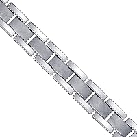Tungsten Mens Polished and Brushed Fancy Bracelet 16mm 8.5 Inch Jewelry Gifts for Men