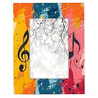 Music 5x7 Picture Frame by Plexiglass Made of Solid Wood,Display Pictures 11x14 for Tabletop Display and Wall Hanging-1 pack, Note Photo Frames