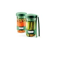 Lekue Pickling Fermenting Kit, 24 oz, green