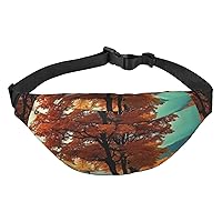 Maple tree in autumn Fanny Pack for Men Women Crossbody Bags Fashion Waist Bag Chest Bag Adjustable Belt Bag