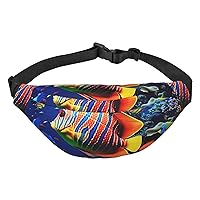 Sea Fishes Fanny Pack for Men Women Crossbody Bags Fashion Waist Bag Chest Bag Adjustable Belt Bag