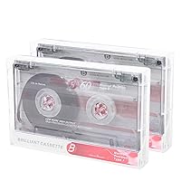 2Pcs 60 Minutes Standard Cassette Blank Tape Player Empty Tape Recording For Speech Music Recording MP3 Blank Cassette Tapes