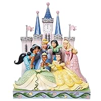 Enesco Disney Traditions by Jim Shore Princess Group in Front of Castle Figurine, 10.25 Inch, Multicolor