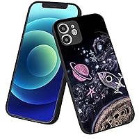 Planets Case for iPhone 14 Plus Case, Planets Space Pattern Print Design Girl Women with Soft TPU Bumper Case Cover for iPhone 14 Plus