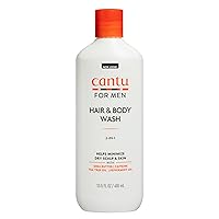 Cantu Mens 3-In-1 Shampoo Conditioner Bodywash 13.5 Ounce (400ml) (3 Pack)