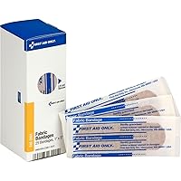 First Aid Only, Inc FAE3001 Fabric Bandages, 1-Inch x 3-Inch , 25/Box