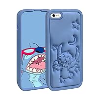 Compatible With iPhone 5S 5 5C SE 1ST Case,Cute 3D Cartoon Unique Soft Silicone 3D Character Shockproof Anti-bump Protector Boys Kids Gifts Cover Housing Skin For iPhone 5S/ 5/5C/SE 1ST