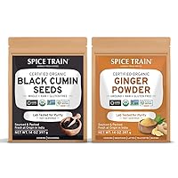 SPICE TRAIN, Black Cumin Seeds (397g) (Kalonji) + Ginger Powder (397g)