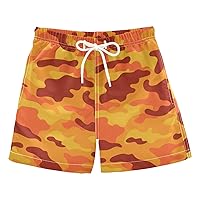 Camouflage Military Boys Swim Trunks Swim Beach Shorts Board Shorts Bathing Suit Vacation Essentials