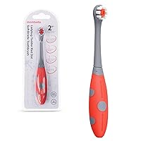 Mombella Ladybug Toddler Toothbrush for 2 Years+, Soft Red Dot Bristle Kids Toothbrush Age 2-4, Easy to Use, Oral Hygiene Care for Infant Teeth and Gums, Safe and Sturdy, 1pc
