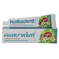 KOLBADENT PURE HERBAL EXTRACT TOOTHPASTE 160g. (1 tube) Thai herbal toothpaste for gum treatment Cure sensitive teeth Keep teeth healthy Clean white teeth Fresh breath