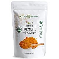 Organic Turmeric Powder with Curcumin - Indian Grown Turmeric Root (1lb, 16Oz) - Powerful Joint disconfort Relief, Reduce Swelling, Antioxidant - Vegan, Gluten-Free, Non-GMO & Dairy-Free