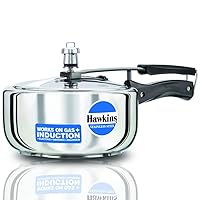 Hawkins B60 Pressure Cooker, 3 L, Stainless Steel, Silver