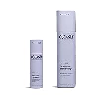Bundle of ATTITUDE Oceanly Eye Cream Stick, EWG Verified, Plastic-free, Plant and Mineral-Based Ingredients, Vegan, PHYTO AGE, Unscented, 0.3 Oz + Face Cream Stick, PHYTO AGE, Unscented, 1 Oz