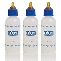 Lixit 2oz Nursing Bottle for Small Animals (2oz, Pack of 3)