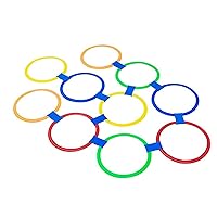 5Pcs Hopscotch Ring Clips Circle Jump Ring Game Sports Toy, Speed And Agility Training Rings, Outdoor Indoor Obstacle Course For Kids Playground Agility Training Equipment Fun Play