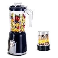 2-in-1 1.5L High Power Blender, 250w Commercial Smoothie Machine,Adjustable Speeds Control, Electric Juicer Machine Suitable for Crushing Ice, Smoothie