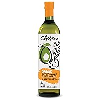 Chosen Foods Organic Avocado, Coconut & Safflower Oil, Kosher Oil for Baking, High-Heat Cooking, Frying, Homemade Sauces, Dressings and Marinades (33.8 fl oz)