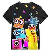 COTO Toddler Boys Cartoon Short Set Kids Graphic T Shirt with Short Clothes Set