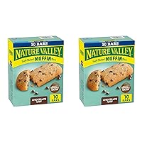 Nature Valley Soft-Baked Muffin Bars, Chocolate Chip, Snack Bars, 10 ct (Pack of 2)