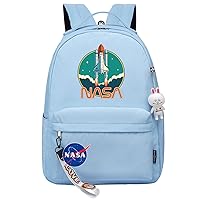 Student NASA Durable Bookbag-Casual Large Travel Knapsack Lightweight Novelty Daypack for Youth