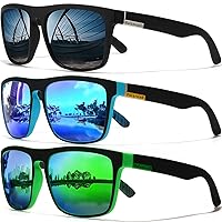 Polarized Sunglasses for Men Women Driving Sports Hiking Sun Glasses Classic Square Frame UV400 Protection