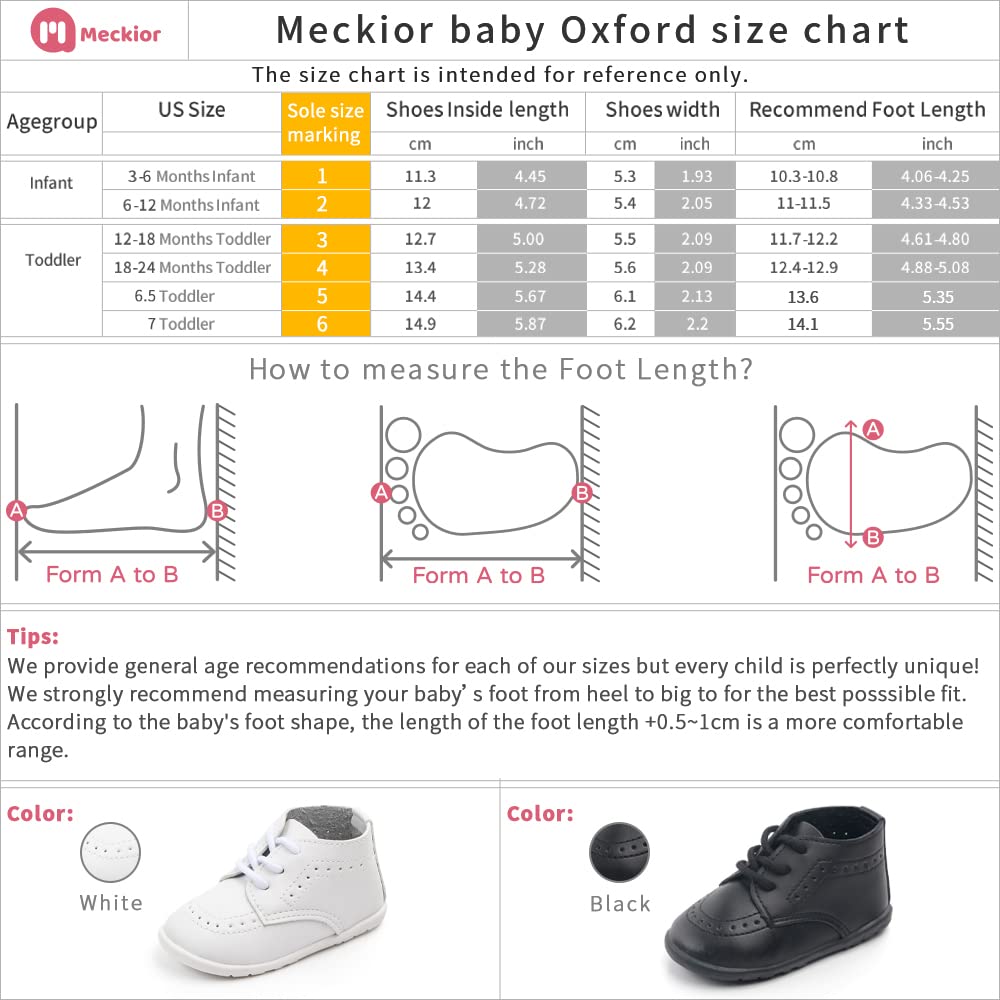 Meckior Infant Baby Boys Girls Classic PU Leather Wedding Loafers Brogue Toddler Oxford Dress Shoes First Steps Walking Flat Lazy Crib Shoe