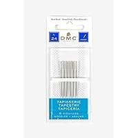 DMC 1767-24 Tapestry Hand Needles, 6-Pack, Size 24