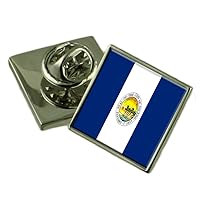Toledo City United States Flag Lapel Pin Engraved Box