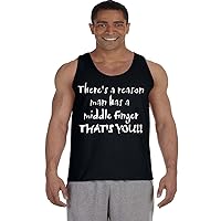 Mens Tank Tops Rude Offensive Funny T-Shirt Sleeveless Muscle Tee