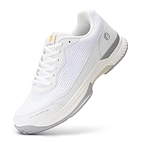 FitVille Men's Tennis Shoes, 2E, 4E, All Court, High Grip, Lightweight, Highly Functional, Breathable, Beginners, High Instep