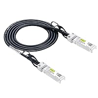 10Gtek# SFP+ DAC Twinax Cable, Passive, Compatible with Cisco SFP-H10GB-CU1.5M, Ubiquiti UniFi, Fortinet and More, 1.5 Meter(5ft)