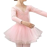 Toddler Girl Clothes Long Sleeve Tutu Training Clothing Dance Performance Clothing Infant Girl