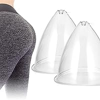 180/210ml Extra-Large Vacuum Cups for Butt Lifting Vacuum Cupping Machine Accessories Body Massage, 1 Pair (Size : 210ml)