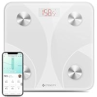 Etekcity Scale for Body Weight, Smart Digital Bathroom Weighing Scales with Body Fat and Water Weight for People, Bluetooth BMI Electronic Body Analyzer Machine, 400lb