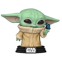 POP Funko Star Wars The Mandalorian The Child Grogu with Butterfly 468 Exclusive Bobblehead