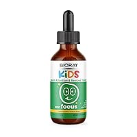 Kids NDF Focus, Citrus - 2 fl oz - Supports Cognitive Function, Enhances Clarity & Promotes Steady Energy Levels - Non-GMO, Vegetarian, Gluten Free - 1-2 Month Supply