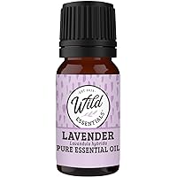 Wild Essentials Lavender 100% Pure Essential Oil - 10ml, Therapeutic Grade, Made and Bottled in The USA, Calming