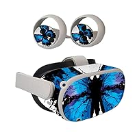 MightySkins Skin Compatible with Oculus Quest 2 - Butterfly Splash | Protective, Durable, and Unique Vinyl Decal wrap Cover | Easy to Apply, Remove, and Change Styles | Made in The USA