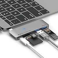 elago Aluminum Charging Multi Hub USB-C - [Power Delivery][Charging Multi Hub][5 Slots Data Transfer] - for All-New MacBook and Pro, All USB-C Devices (Space Grey)