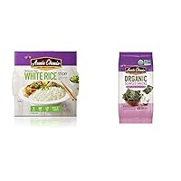 Annie Chun's Cooked White Sticky Rice & Seaweed Snack, Sea Salt & Vinegar Flavored (Bundle)