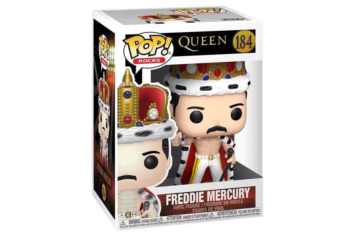POP Rocks: Freddie Mercury King Multicolor, 3.75 inches