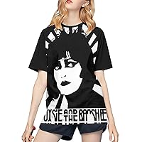 Siouxsie and The Banshees Baseball T Shirt Woman's Fashion Tee Summer Crew Neck Short Sleeves T-Shirts Black